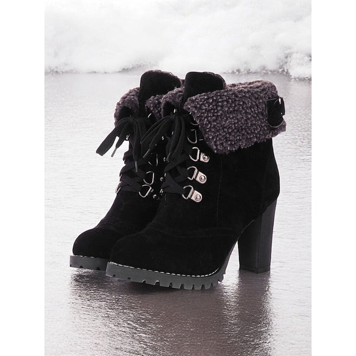 Ariane | Fur-Trimmed Lace-Up Winter Boots