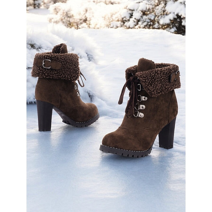 Ariane | Fur-Trimmed Lace-Up Winter Boots
